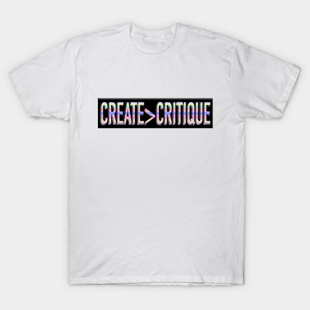 Create > Critique T-Shirt by Nerdpins